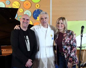 Il duo Frassi Benesperi con il primario Andrea Mambrini