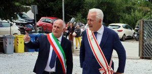 Il consigliere regionale Gianni Lorenzetti con il presidente della regione Toscana, Eugenio Giani