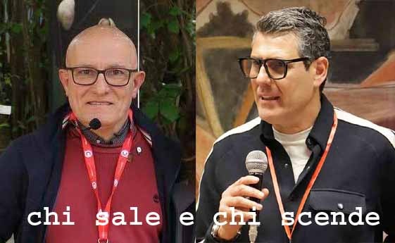 Luca Lorenzettti sale; Luca Barattini scende