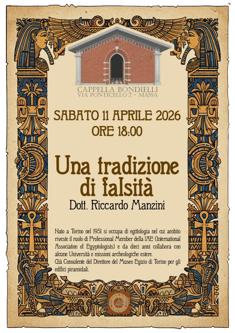 Una tradizione di falsità: conferenza sull'Egitto