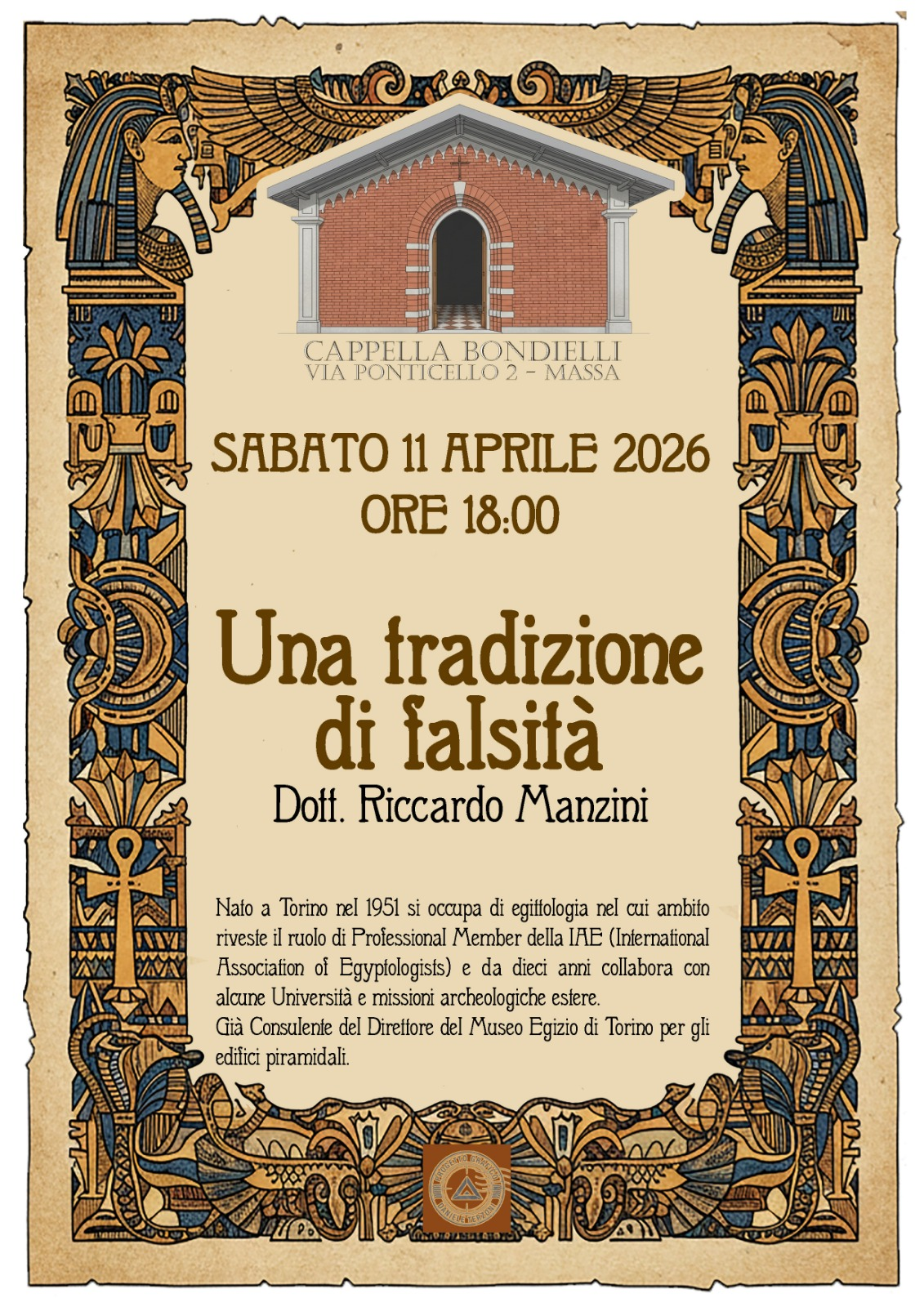 Una tradizione di falsità: conferenza sull'Egitto